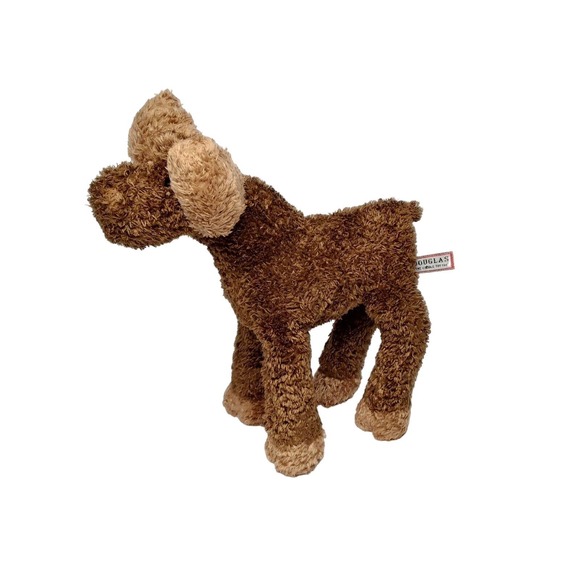 Douglas The Cuddle Toy Chocolate Brown Moose Bean Plush 8 Inch Stuffed Animal - Picture 1 of 8